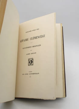 Affaire Clémenceau - Mémoire de l'accusé [suivi de :] Affaire Clémenceau - Eaux-fortes originales par Albert Besnard. DUMAS (Alexandre, fils)