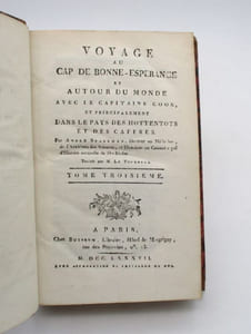 Voyage au Cap de Bonne-Espérance et autour du monde avec le capitaine Cook, et principalement dans le pays des hottentots et des caffres
