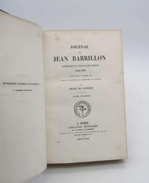 Journal de Jean Barrillon, secrétaire du chancelier Duprat 1515-1521. BARRILLON (Jean)