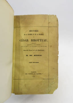 Histoire de la grandeur et de la décadence de César Birotteau. BALZAC (Honoré de)