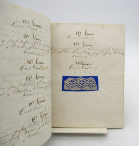 Instructions pour la fabrication de dentelles : manuscrit