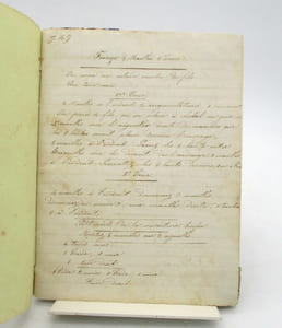 Instructions pour la fabrication de dentelles : manuscrit