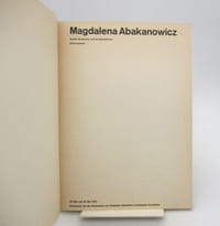 Magdalena Abakanowicz : Textiles Strukturen und Konstruktion - Environments