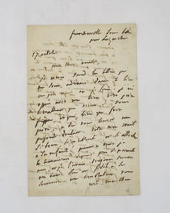 Lettre autographe signée