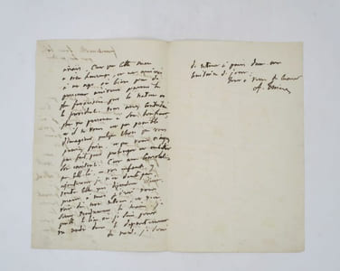 Lettre autographe signée