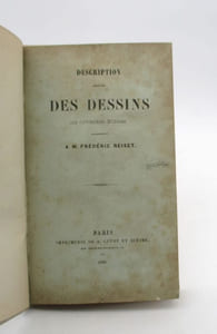 Description abrégée des dessins de diverses écoles appartenant à M. Frédéric Reiset