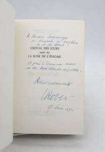 Cristal des jours suivi de La Rose de l'énigme