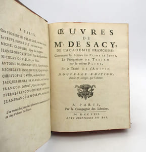 Oeuvres de Mr de Sacy 