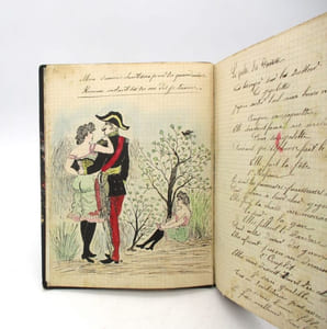 Recueil de chansons illustrées : manuscrit