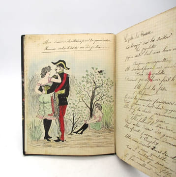 Recueil de chansons illustrées : manuscrit. VIVANT (Louis)