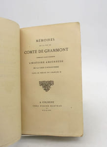Mémoires du comte de Grammont : Histoire amoureuse de la cour d'Angleterre sous Charles II