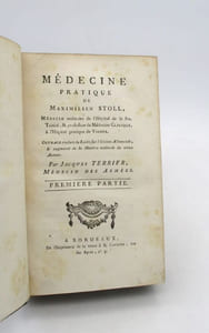 Médecine pratique de Maximilien Stoll [et] Dissertation de Maximilien Stoll