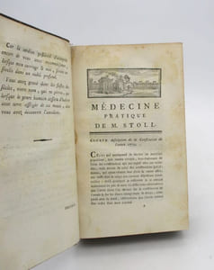 Médecine pratique de Maximilien Stoll [et] Dissertation de Maximilien Stoll