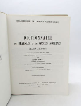 Dictionnaire du béarnais et du gascon modernes (bassin Aquitain) embrassant les dialectes du Béarn, de la Bigorre, du Gers, des Landes et de la ...