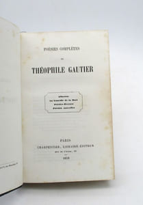 Poésies complètes de Théophile Gautier