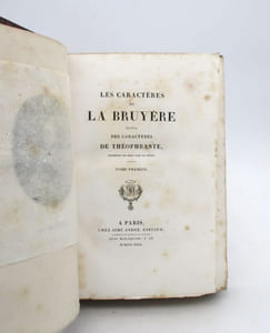 Les Caractères de La Bruyère suivis des Caractères de Théophraste traduits du grec par le même