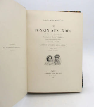 Du Tonkin aux Indes janvier 1895 - janvier 1896. ORLÉANS (Henri d')