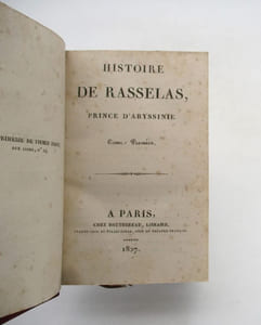 Histoire de Rasselas, prince d'Abyssinie