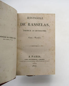 Histoire de Rasselas, prince d'Abyssinie. JOHNSON (Samuel)