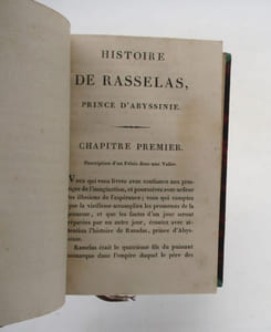 Histoire de Rasselas, prince d'Abyssinie
