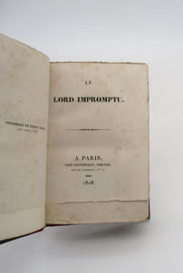 Le Lord impromptu