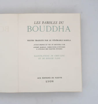 Les Paroles du Bouddha. BOUDDHA