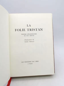La Folie Tristan : poème légendaire du XIIe siècle