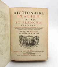 Dictionnaire italien, latin, et françois