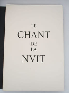 Le Chant de la nuit. NIETZSCHE (Friedrich); TRÉMOIS (Pierre-Yves)