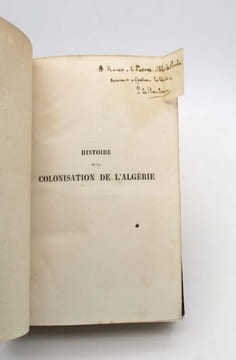 Histoire de la colonisation de l'Algérie : tome Ier seul. BAUDICOUR (Louis de)