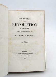 Essai historique sur le révolution d'Espagne et sur l'intervention de 1823