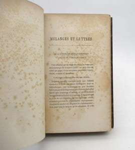 Mélanges et Lettres