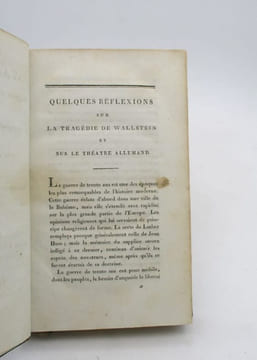 Wallstein, tragédie en cinq actes et en vers, précédée de quelques réflexions sur le théâtre allemand, et suivie de notes historiques. CONSTANT DE ...