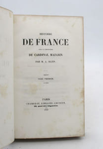 Histoire de France sous le ministère du cardinal Mazarin