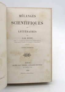 Mélanges scientifiques et littéraires