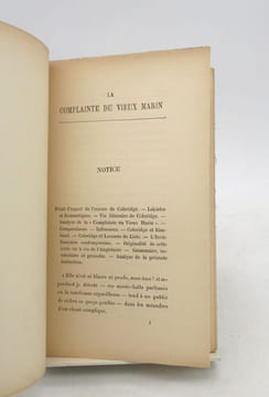 La Complainte du vieux marin. COLERIDGE (Samuel Taylor)