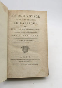 Second voyage dans l'intérieur de l'Afrique par le Cap de Bonne-Espérance, dans les années 1783, 84 et 85