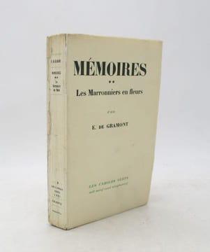 Mémoires : Les Marronniers en fleurs : tome second seul. GRAMONT (Elisabeth de, duchesse)