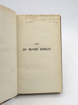 État du monde romain vers le temps de la fondation de l'Empire. DURUY (V.)