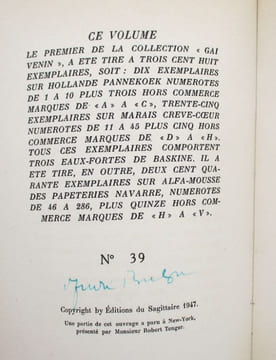 Arcane 17 enté d'Ajours. BRETON (André)