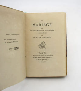 Du mariage par un philosophe du XVIIIe siècle