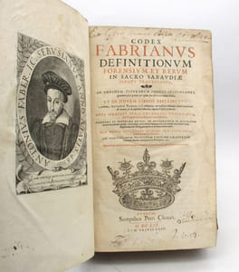 Codex Fabrianus definitionum forensium et rerum in Sacro Sabaudiae senatum tractatarum