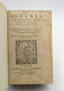 Les Oeuvres de Philon juif