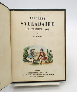 Alphabet-Syllabaire du premier âge. A.D.M.(Mlle)