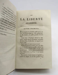 De la liberté religieuse