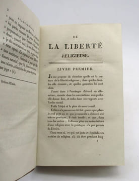 De la liberté religieuse. BENOÎT (A.V.)