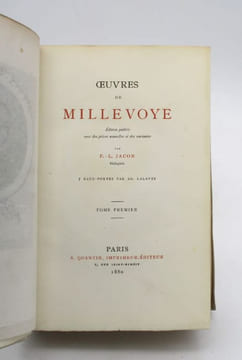 Oeuvres de Millevoye. MILLEVOYE (Charles-Hubert)