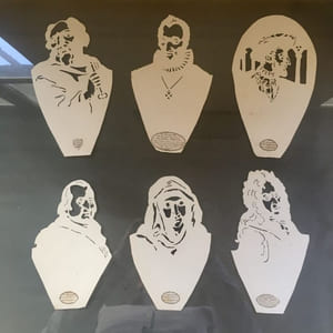 6 silhouettes découpées