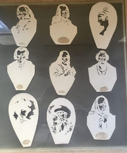 9 silhouettes découpées
