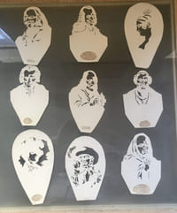 9 silhouettes découpées